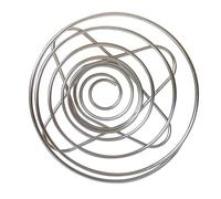 SECFOU Filtro per Caffè in Acciaio Inox 304 Leggero e Facile da Pulire Design a Molla Argento per Uso Domestico e Gite All’aperto