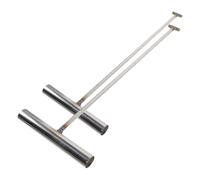 SECFOU Ganci per Sollevamento Tombini in Acciaio Maniglia a T, Set da 2 Pezzi 43 Cm, Strumento Multiuso per Porte a Saracinesca e Carichi Pesanti, Utensile Sicuro per Apertura