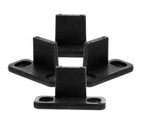 SECFOU Guida e Sostituzione Facile Installazione Semplice e Bypass in Pp Nero 4 Pezzi per Porta Scorrevole per Porte Barn Door in Casa