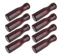 SECFOU Impugnature per Calcio Balilla in Legno 8 Pezzi, Design Ergonomico Ottagonale, Sostituzione per Giochi Calcio da Tavolo in Sale Ricreative