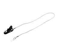 SECFOU Laccio per Apparecchi Acustici Bianco per Anziani Design a Singolo Orecchio in Nylon e Silicone, Facile da Usare e Clip Libera per Fissaggio Sicuro