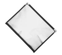 SECFOU Menu Book PVC Trasparente per Ristorante con Pagine Visite Cartella Menù Resistente in Pelle Sintetica Copertina Protettiva Riutilizzabile per Bar