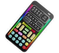 SECFOU Mini Scheda Audio Cambia Voce per Streaming Live Riverbero e Riduzione Rumore, Compatibile Telefono e Pc, Design Compatto e Portatile