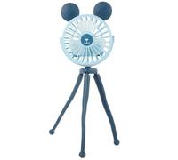 SECFOU Mini Ventilatore Portatile Ricaricabile per Passeggino, Leggero e Compatto in Abs e Silicone, per Creare Un'atmosfera Estiva Ovunque tu Sia Colore Casuale