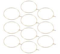 SECFOU Orecchini Grandi Cerchio per Donna in Acciaio Inossidabile Oro, Leggeri e Brillantezza Duratura, per Lavoro e Feste, Stile Elegante e Minimalista, Confezione 10 Pezzi