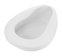 SECFOU Padella da Ospedale Antiperdita in Plastica per Donne Anziane, Bagno Portatile Ergonomico per Pazienti, Padella di Emergenza da Comodino per Assistenza Domiciliare e Ospedaliera