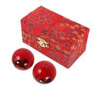 SECFOU Palline Antistress da Mano Smaltate 37mm Set da 2 per Esercizi Terapeutici e Massaggi Manuali, Attrezzi Portatili per Riabilitazione e Potenziamento Muscolare, Strumenti