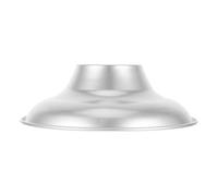 SECFOU Paralume Coprilampada Resistente a Cupola Vintage in Lega di Alluminio Argento per Soluzioni di Illuminazione da Esterno e Fabbriche