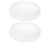 SECFOU Paralume da Soffitto Resistente Bianco Rotondo 2 Pezzi in Plastica Copertura per Lampada a Cupola per Cucina Bagno e Altri Ambienti Domestici