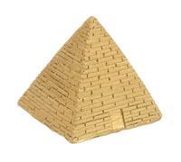 SECFOU Piramide Egiziana in Resina Oro Decorazione Artistica per Ufficio e Tavolo di Sabbia, Facile da Pulire Alto Realismo e Design Miniatura Unico