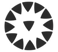 SECFOU Plettri per Chitarra Folk Triangolari 20 Pezzi Spessori Sottili Medi e Pesanti in Materiale Abs Nero Antiscivolo per Suonare Comodamente per Accessori Chitarra Acustica