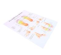 SECFOU Poster su Tela di Riflessologia Plantare per Studio Medico | Schema Massaggio Piede, Facile da Pulire e Resistente alle Macchie, per Scuole Mediche e Istituti Sanitari