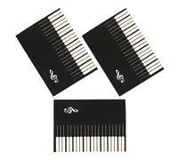 SECFOU Quaderno di Musica per Pianoforte e Chitarra, 3 Pezzi, Quaderno del Pentagramma Manoscritto Piccolo e Riutilizzabile, Accessorio per Chitarristi e Studenti di Musica