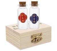 SECFOU Scatola dei Ricordi per Primo Taglio di Chioma e Cordone Ombelicale, Set da 2 Contenitori in Legno, Design Elegante per Conservare Souvenir Nascita Ragazzo Ragazza
