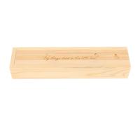 SECFOU Scatola in Legno Custodia Robusta Beige per Test di Gravidanza Latte con Design la Nursery dei Genitori Principianti