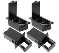 SECFOU Scatola Porta Batteria 9v per Pickup Attivo Chitarra e Basso, Custodia Plastica Compatta per Trasporto Batteria, Set da 4 Pezzi per Sostituzione Interna Strumenti Musicali