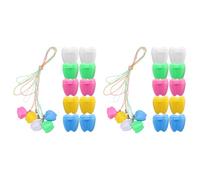 SECFOU Scatole Porta-Denti per Ragazzo Ragazza 30 Pezzi Mini Box Colorato in Plastica per Conservazione Denti da Latte Ragazzo Ragazza e Decorazioni per Feste Stile Casuale