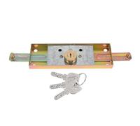 SECFOU Serratura per porte garage con chiave, gate latch lock, high security per negozi e officine, rame, kit antifurto per garage