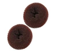 SECFOU Set 2pezzi Donut Hair Bun Shaper in Nylon per Bambine Ragazze Accessori Chioma Versatili per Acconciature Eleganti Matrimoni Feste