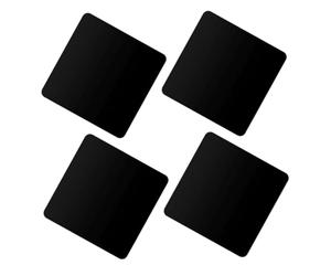 SECFOU Set 4pezzi Pannelli Riflettenti in Acrilico Nero 15x15cm per Accessori Fotografia Leggeri e Facili da Pulire per Cosmetici e Cibo