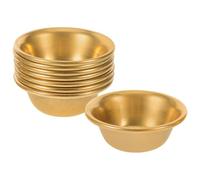 SECFOU Set da 8 Ciotole per Offerte Buddiste in Rame Mini, Design Elegante e Decorativo, Resistenti e Salvaspazio, per Cerimonie e Viaggi