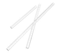 SECFOU Set di 3 Righelli Trasparenti da Disegno 15/20/30 Cm, Strumenti di Misurazione Matematica e Disegno Professionale per Studenti, Artisti e Ufficio, Righelli Dritti Resistenti