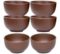 SECFOU Set di 6 Tazze da Tè in Sabbia Porpora da 30 Ml Eleganti e Classiche Adatte per Degustazione di Tè e Cerimonie in Ristoranti