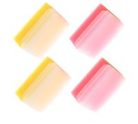 SECFOU Spazzola da Bagno Sensoriale per Ragazzo Ragazza, Set 4 Pezzi Spugna Morbida, Impugnatura Ergonomica e Forma Facile da Tenere per Casa e Viaggio Colore Casuale