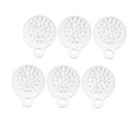 SECFOU Spazzola Massaggiante per Cuoio Capelluto 6 Pezzi Pettine Esfoliante per Shampoo Setole Morbide Scrub per Pulizia Profonda Sotto la Doccia Strumento Portatile per Massaggio