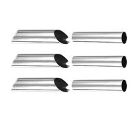 SECFOU Stampi per Cannoli in Acciaio Inox 6 Pezzi, Utensili Tubolari per Pasticceria e Cottura di Croissant, Set Professionale per Cucina Domestica e Forno
