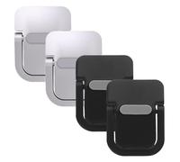 SECFOU Supporto per Laptop Invisibile in Lega di Zinco 4 Pezzi, Piedini Autoadesivi Pieghevoli per Raffreddamento e Stabilità, Supporto Portatile Ergonomico per Ufficio e
