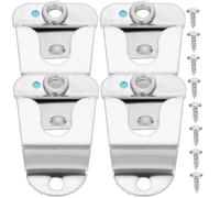 SECFOU Supporto per Microfono Cb con Gancio e Viti, Clip Porta Microfono per Radioamatori e Radio Mobile, Set 4 Pezzi per Fissaggio Stabile e Installazione Semplice