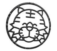 SECFOU Supporto Wok in Ghisa Nero per Cucina, Porta Padella e Pentola Antiscivolo, Facile da Installare e Rimuovere, Accessorio Multiuso per Fornello a Gas
