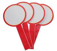 SECFOU Tabellone Segnapunti Portatile in Schiuma 10x20 Cm Monofacciale 4 Pezzi Aste Palette Cancellabili a Secco per Votazioni e Giuria