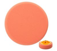 SECFOU Tampone Lucidante per Trapano 6 Pollici M14 Spugna Poliester Foam Arancione, Accessorio per Ceratura e Lucidatura Auto, per Dettagli e Superfici Carrozzeria