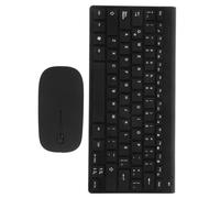 SECFOU Tastiera Wireless e Mouse, Tastiera per Computer, Resina, Nero, per Pratica di Digitazione in Spagnolo Latino, Stile Minimalista Elegante