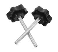 SECFOU Vite a Stella M6 per Manopola di Ricambio per Deambulatore, Rondella, Facile Installazione e Prevenzione Allentamento, Compatibile Walker Nero