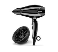 Phon Professionale Ionico BaByliss Compact Pro 2400 2400W 2 Temperature 2 Velocità con Diffusore Accessori Nero