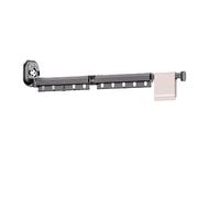 Séchoir à Linge Mural en Aluminium PYTHON 92cm - Extensible et Pliable - Avec 10 Crochets et Emplacements pour Cintres - Ventouses Puissantes - Pour Balcon, Salle de Bain, Buanderie