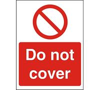Seco Cartello "Do Not Cover", 300 mm x 400 mm - vinile autoadesivo
