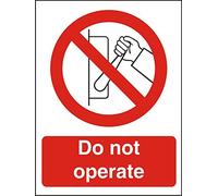 Seco Cartello "Do Not Operate", 200 mm x 300 mm, vinile autoadesivo