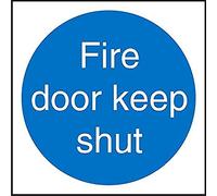 Seco Cartello "Fire Door Keep Shut", 100 mm x 100 mm - 2 mm Prestige acrilico