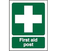 Seco Cartello "First Aid Post", 150 mm x 200 mm - 1 mm, in plastica semi rigida