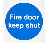 Seco Fire Door Keep Shut Sign, 100 mm x 100 mm, vinile autoadesivo