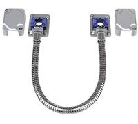 seco-larm sd-969-t15q/s Armored Door Cord/pre-cablato morsettiera e rimovibile Covers, argento, progettato da trasportare Cablaggio condurre alimentazione per Elettroserrature o sistemi di accesso, sopra intonaco