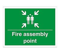 Seco Segnale del punto di montaggio del fuoco, 600 mm x 450 mm - bordo scanalato 4 mm