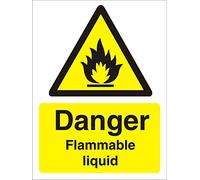 Seco Segnale liquido infiammabile pericolo, 150 mm x 200 mm, vinile autoadesivo