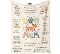 SECOGM Regalo per la mamma del cane, regalo per gli amanti dei cani, coperta flully per cane mamma, simpatico regalo per il proprietario di cani per Natale, compleanno, festa della mamma, coperta