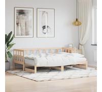 SECOLI Divano Letto con Letto Estraibile Letto Estraibile con Secondo Letto a Scomparsa in Legno Massello Pino 80x200cm
