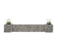 SECOLI Gabbioni Metallici per Pietre, Gabbione per Sassi, Gabbione Fioriera ad H in Filo di Acciaio 260x40x40 cm